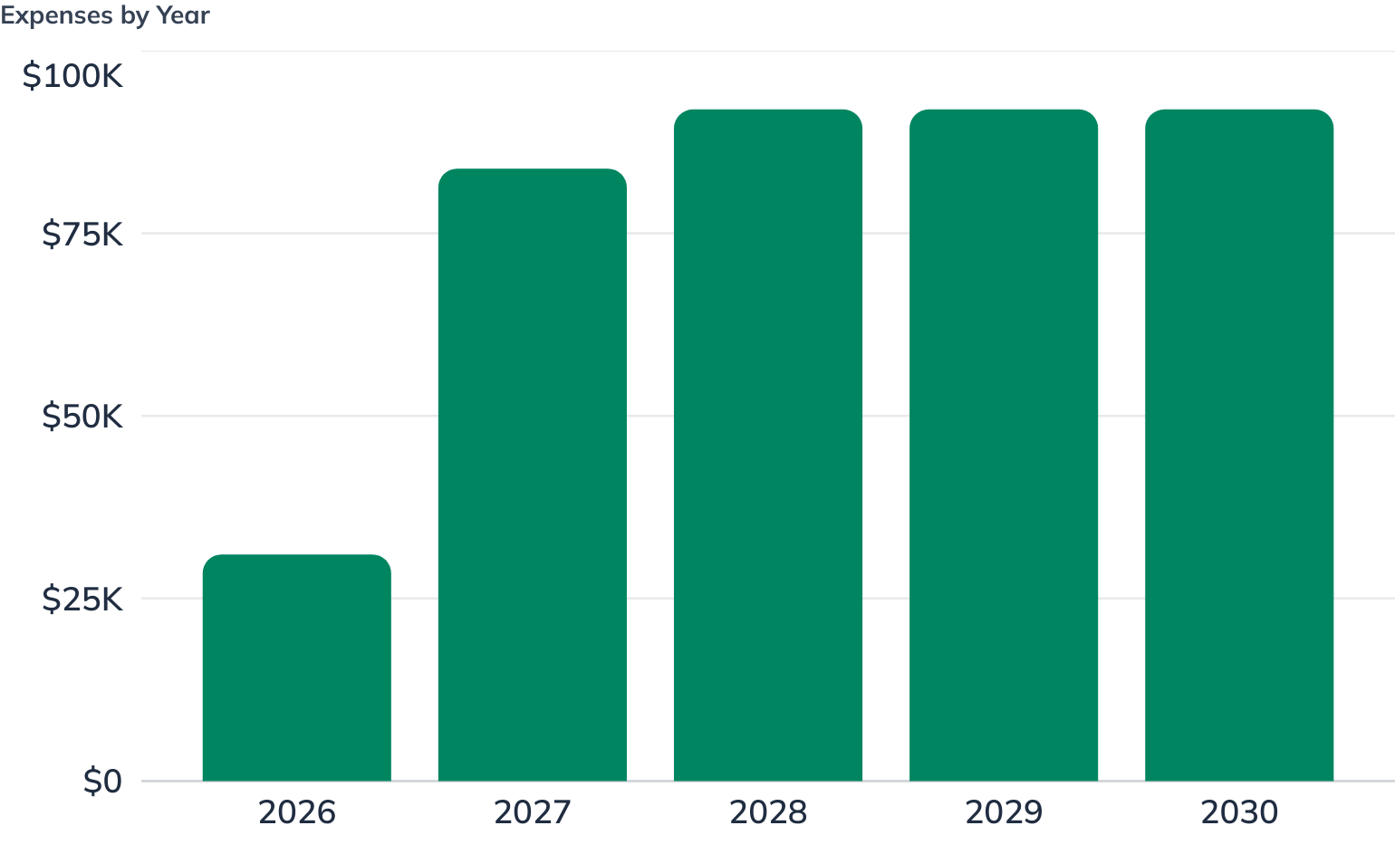 Expenses by Year